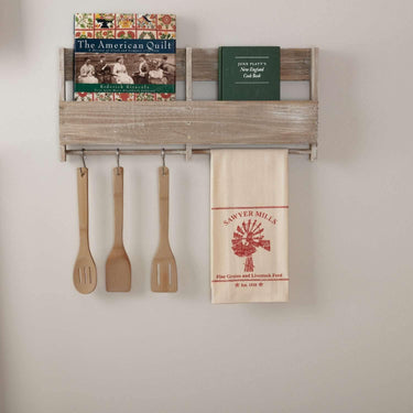 Sawyer Mill Red Windmill Muslin Unbleached Natural Tea Towel 19x28 VHC Brands - The Fox Decor